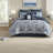 Luxury 8 Piece Polyester Bedding Sets, Jacquard Queen For Modern Home