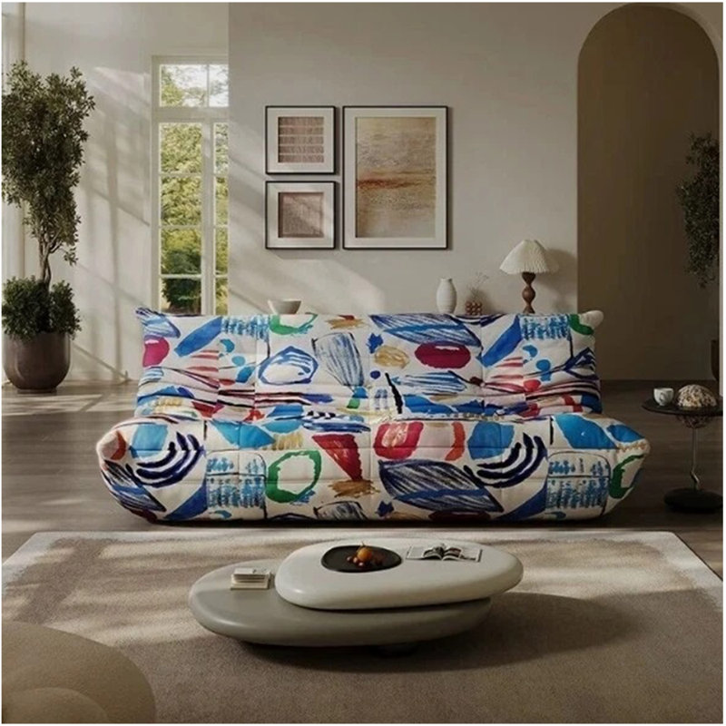 65'' W Bean Bag Chair, Lazy Floor Sofa Couch, Large Bean Bag Chair For Adults, Bean Bag Chairs For Teens With High-Resilience Foam, Non-Slip Base Floor Lounge Sofa, Living Room