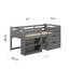 Lit mezzanine simple avec rangement Fabiana