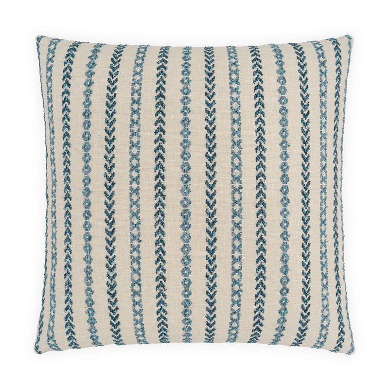 Coussin Levan, Bleu, Carré 22 po