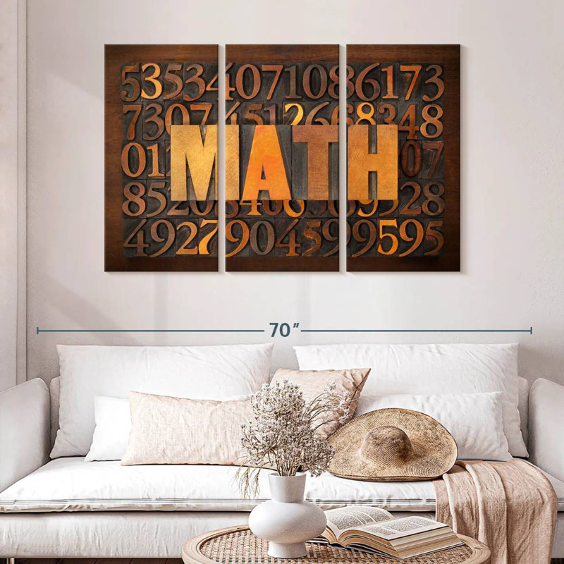 Math sur les nombres, H 32 po x l 50 po