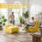 Love Seat Sofa High-Density Foam Togo Sofa Bean Bag Chair - Machine Washable, Cat-Scratch Resistant Fabric With Side Pockets, Compressed Packaging-1229598892