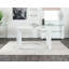 Scottsmoor Modern White Dining Table With 4 Luxury Faux Leather Dining Chairs-1912455704-1963640053
