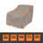 Modern Leisure Garrison Patio Swivel Lounge Chair Cover,  37.5"L x 39.25"W x 38.5"H, Sandstone-102335448