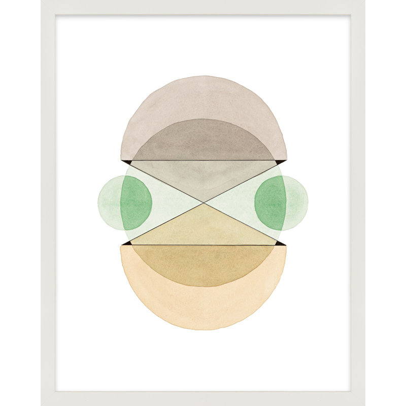 Courage In Green Print by Allison Rietta, White Framed, 50" H x 40" W x 1.25" D
