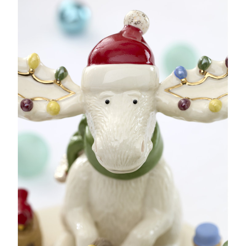 Lenox Marcel The Moose Fishing Figurine