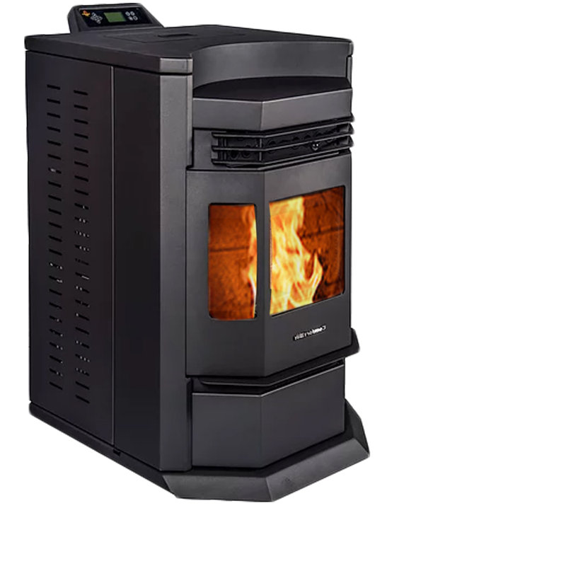2800 Square Feet Direct Vent Freestanding Wood Pellets Stove with Blower and with Adjustable Thermostat