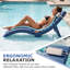Chaise longue en PEHD pour piscine de 0 à 9 po d'eau-1010506877
