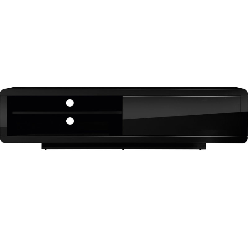 Highgloss Unfinished TV Stand, Black