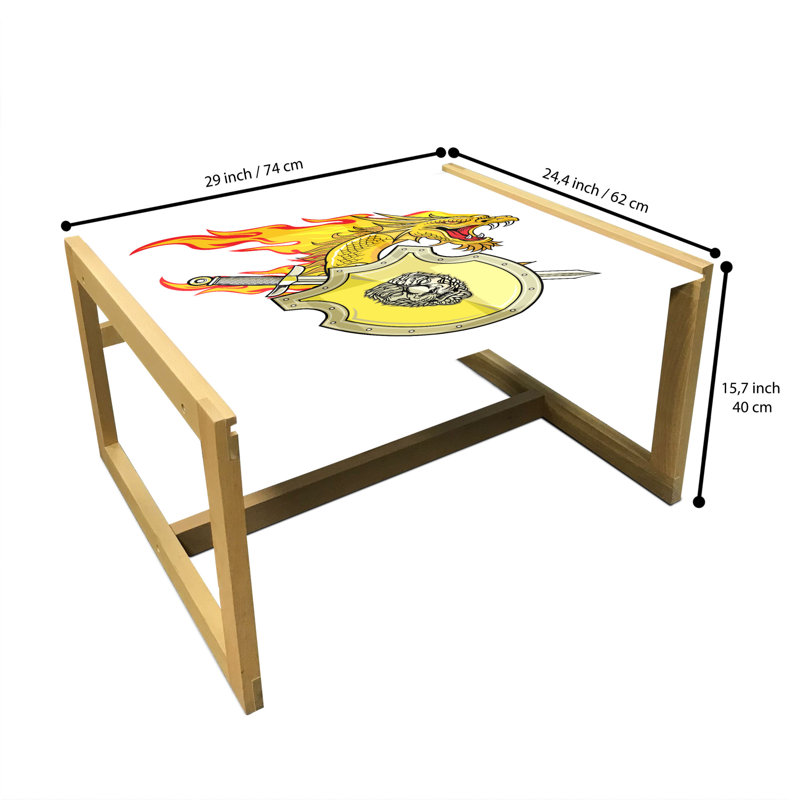 Jaecia Sled Coffee Table, 62cm H x 74cm W x 40cm D