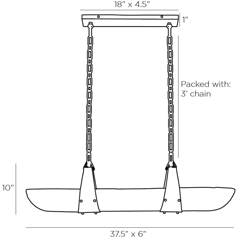 Mykonos Linear Chandelier