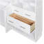 Lit escamotable double pleine grandeur avec placard, tiroirs et tablettes, blanc-2135157813-2135157812