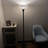 Berislav Tiffany Torch Floor Lamp White Stained Glass Hexagon Mission 12'W*12"D*66"H