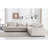 Icelyn 3 - Piece Modern and Soft Upholstered Corner Sectional with 6 Throw Pillows