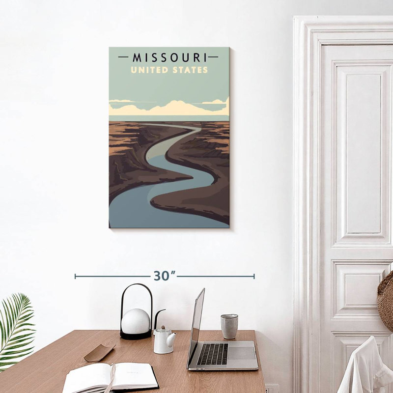 Alvord, Missouri River, affiche, H 30 po x l 20 po