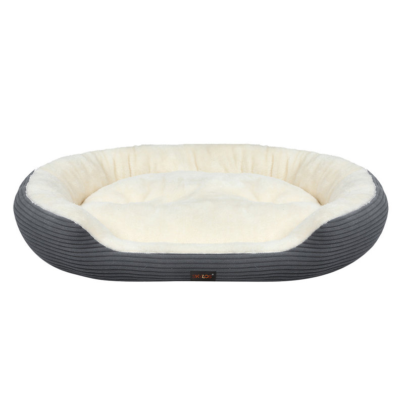 Corduroy Pet Bed, 15cm H x 63cm W x 53cm D