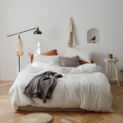Luxury Soft 100% Cotton Duvet Cover Set