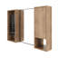 Armoire à pharmacie 41,3 po avec rangement, armoire à pharmacie murale avec porte miroir, contreplaqué