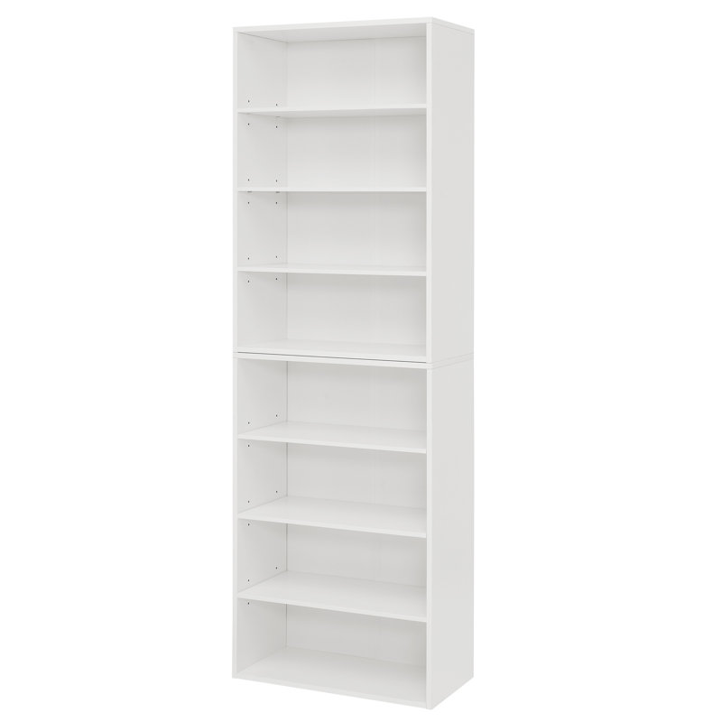 Bibliothèque multifonctionnelle à double couche, Blanc
