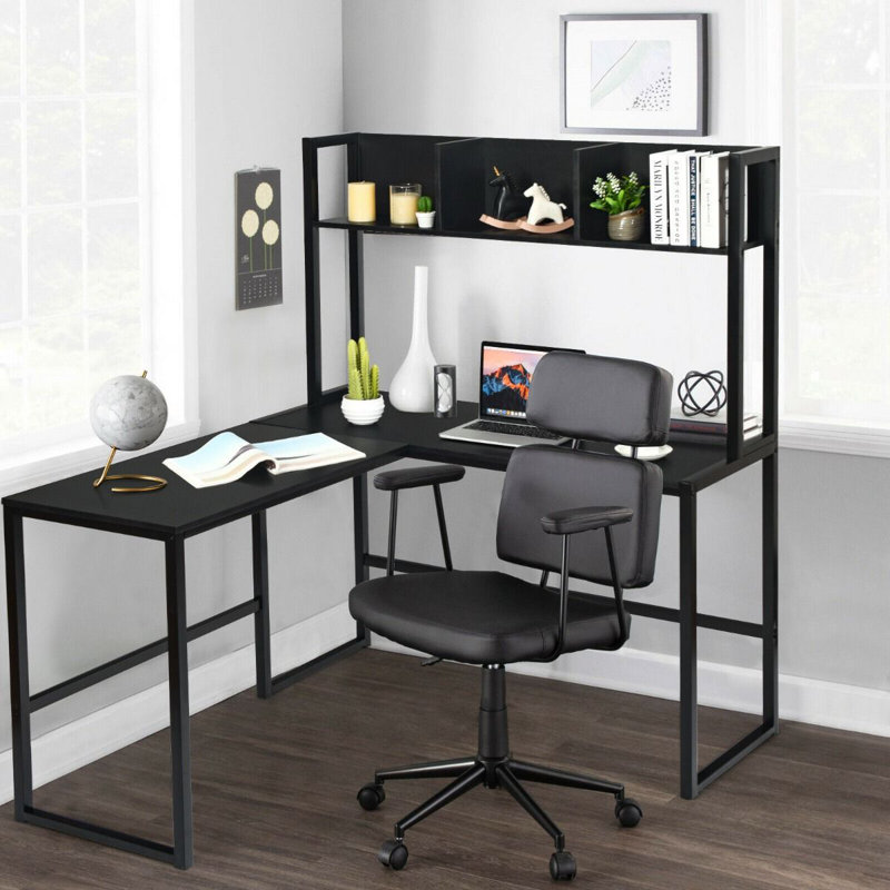 Metal Base Computer Desk