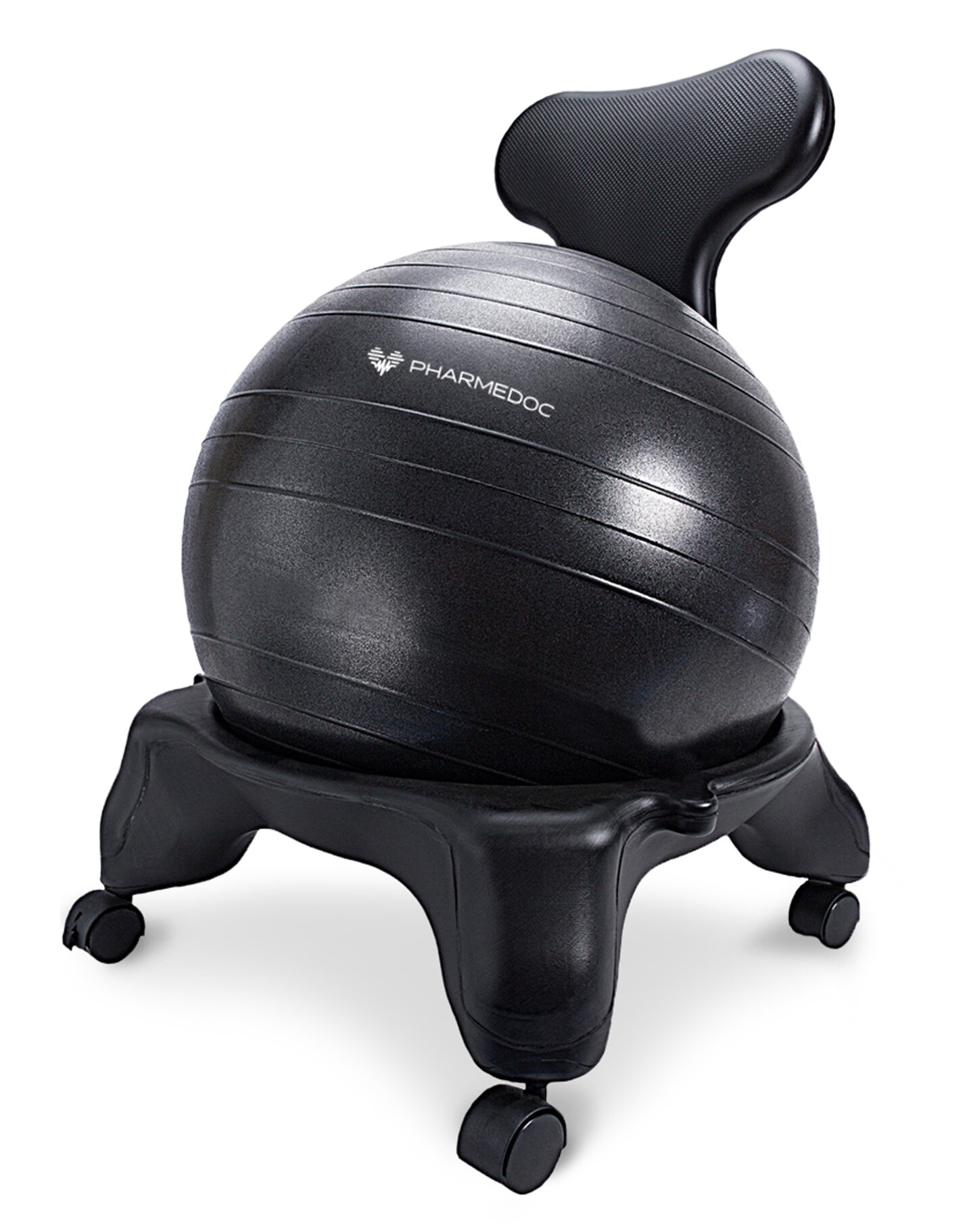 Pharmedoc Exercise Ball Chair with Back Support for Home and