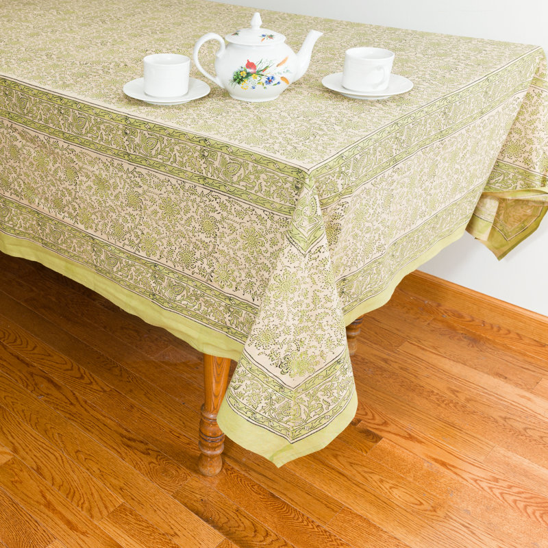 Melinah Dining Linens, 108" x 72", Green