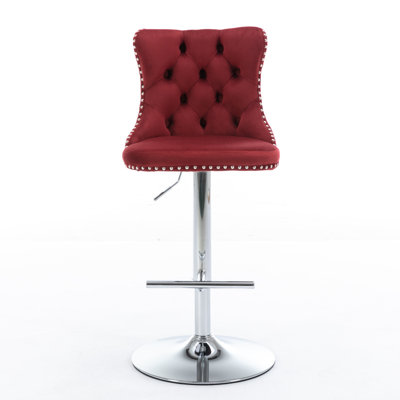 Julias Upholstered Adjustable Height Counter Stool