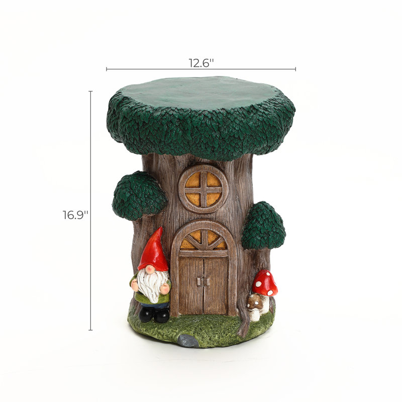 Gnome Tree Stump MgO Indoor and Outdoor Indoor/ Outdoor Side Table
