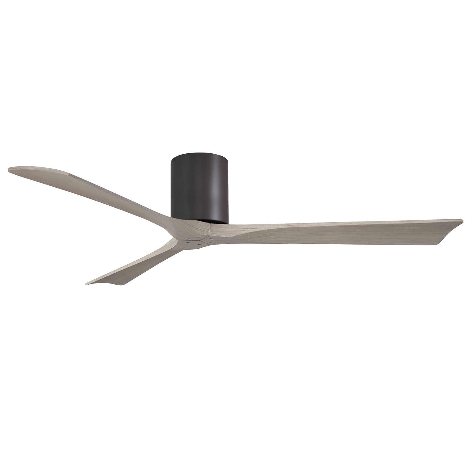 Olivier 3 Blade Ceiling Fan, Textured Bronze, Gray Ash Tone, 60"