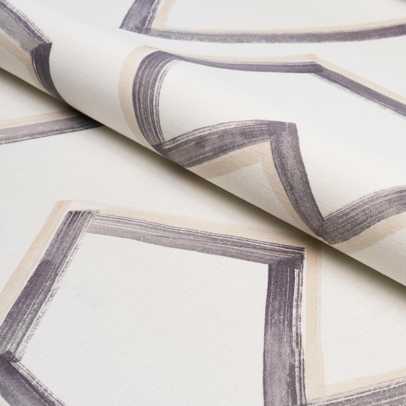 Enzo Print Fabric, Graphite