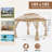 11 Ft. W x 11 Ft. D Pop Up Canopy Patio Gazebo with Mesh Wall-94240916