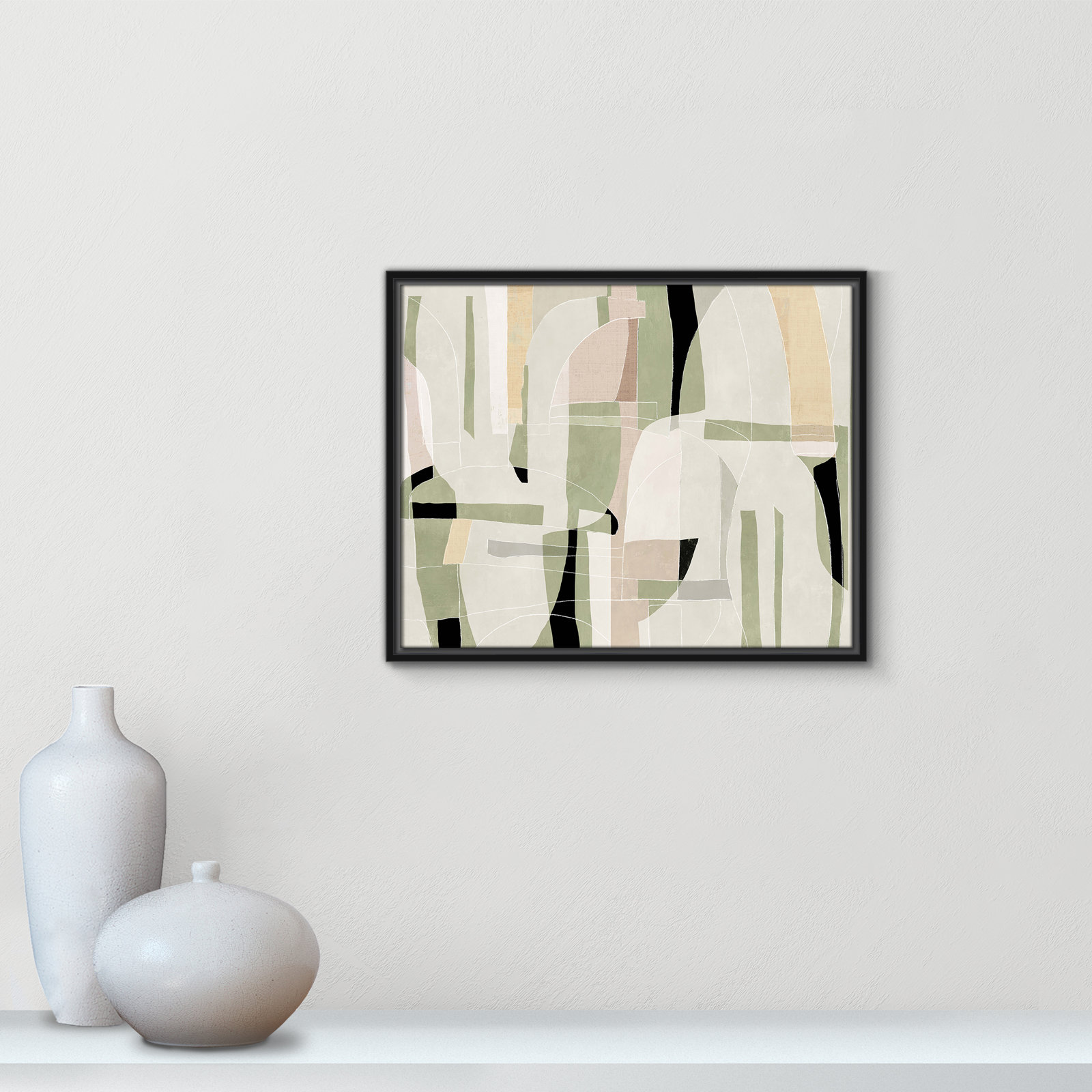 Brienne "Sunny Barcelona" Print, Black, 21.5" W x 17.5" H