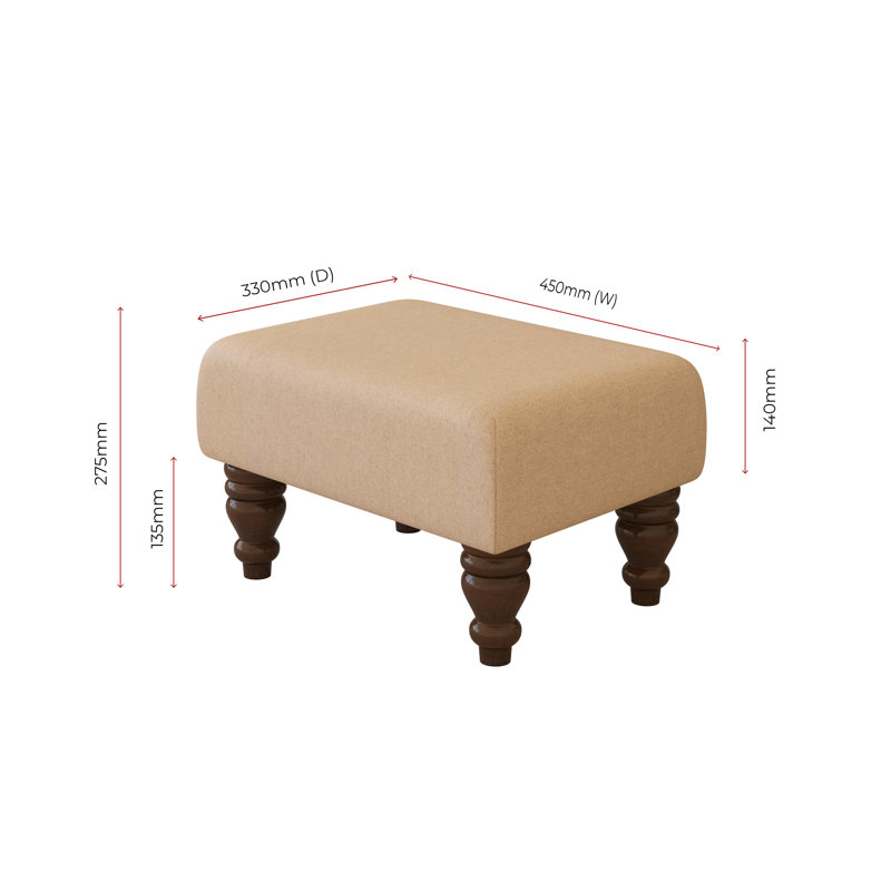 Autryville Wood Turned Leg, Mahogany, Ecru Beige, Poz
