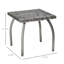 Petite table de bout carrée en rotin