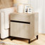Table de bout moderne avec 1 tiroir et 1 armoire de rangement Aadam