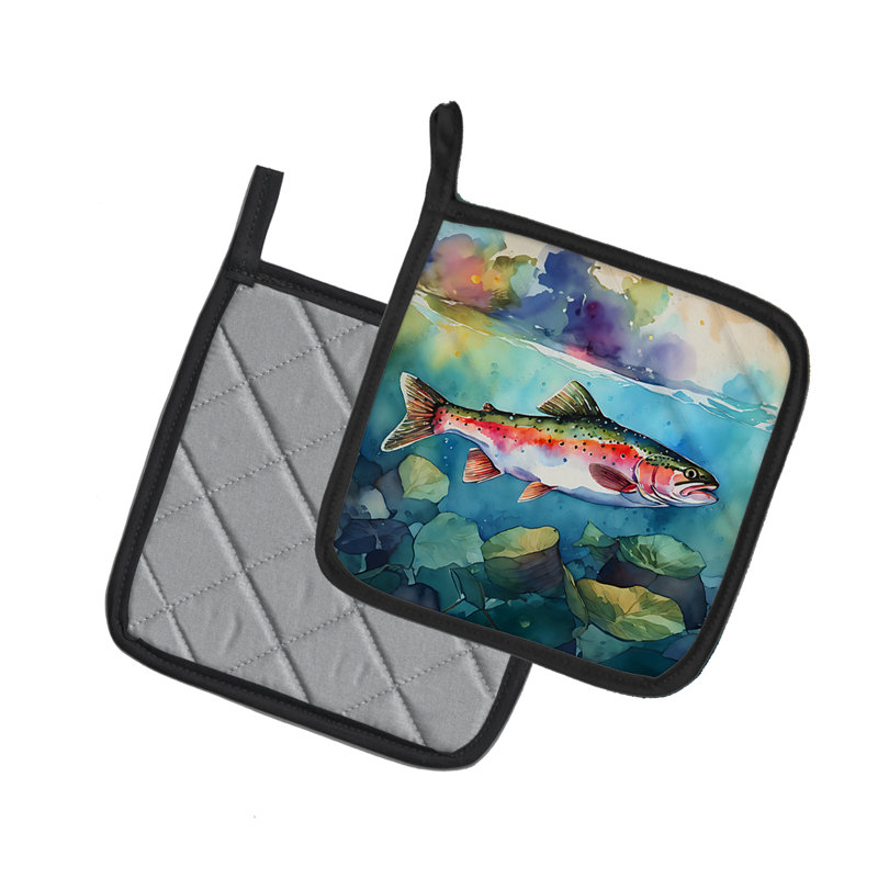 Caroline's Treasures Nautical Collection Polyester Potholder Set