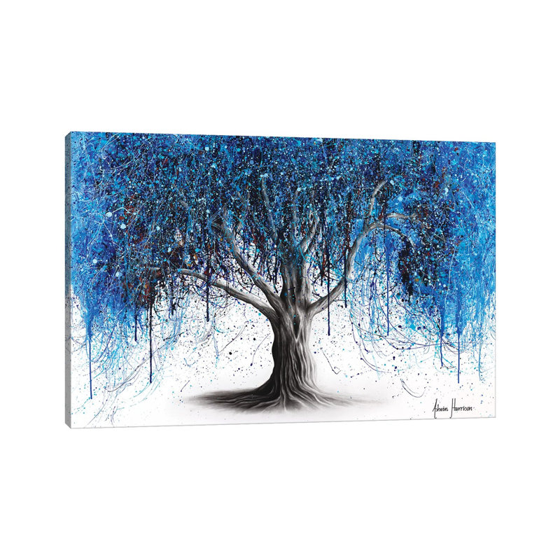 Blue Midnight Tree by Ashvin Harrison - Wrapped Canvas Print, 66.04 cm H x 45.72 cm W x 3.175 cm D