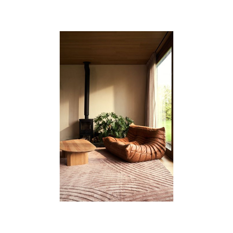 Sono Salmon Area Rug, Rectangle 9' x 12'