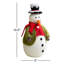 LIGHTED FELT SNOMAN