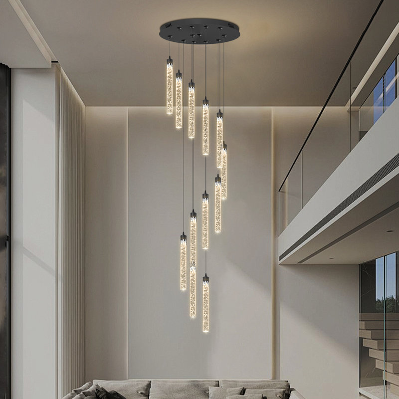 Chandelle suspendue en cristal D20 "x H38"
