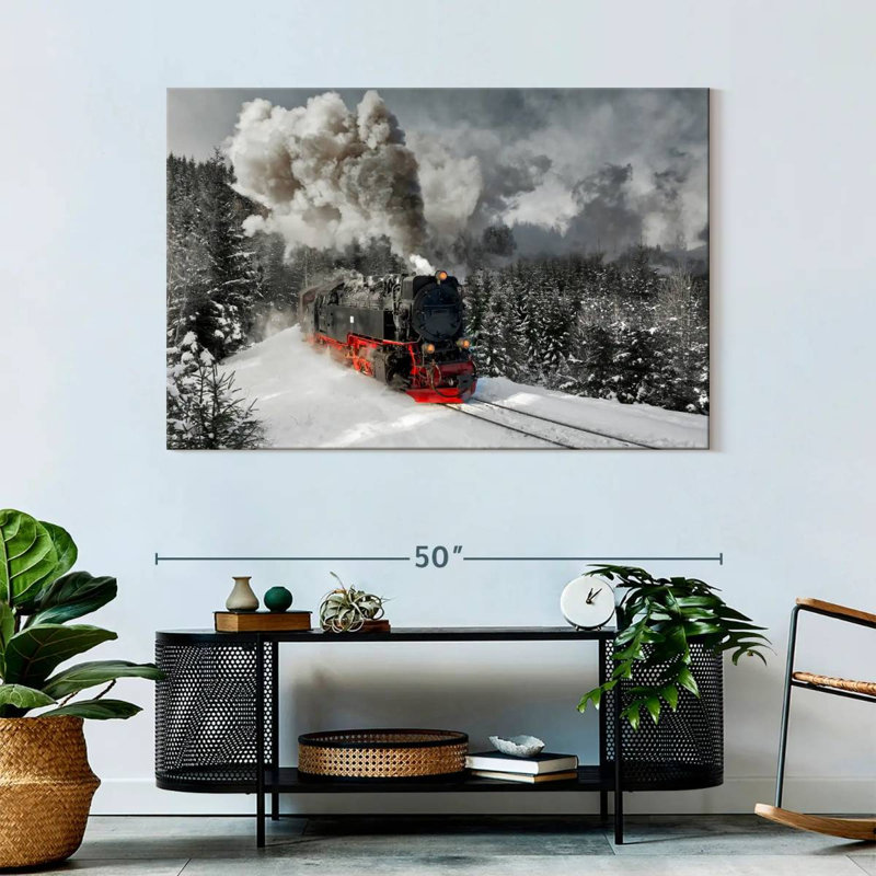 Mehar German Steam Train, 32" H x 48" W
