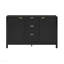 Console latérale, conception ondulée, 3 tablettes, 3 tiroirs pour étude - standard-129912142-129912138-129912143