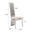 High Class Dining Set With Clear Glass Table And Stainless Steel Frame-54829276