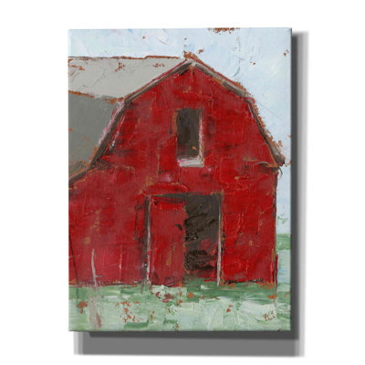 " Big Red Barn I " by Ethan Harper Painting Print