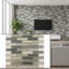 1" x 3" Flat Glass Brick Joint Mosaic Wall Tile