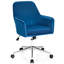 Chaise de travail en velours Trouville-1838053345