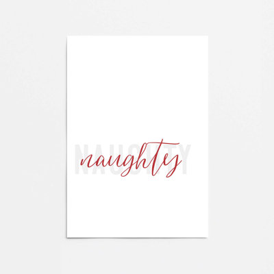 Other Holiday List Typography Art Print in a