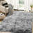 Light gray shag area rug-326123605