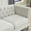 Velvet Sofa For Living Room,Buttons Tufted Square Arm Couch-156252292
