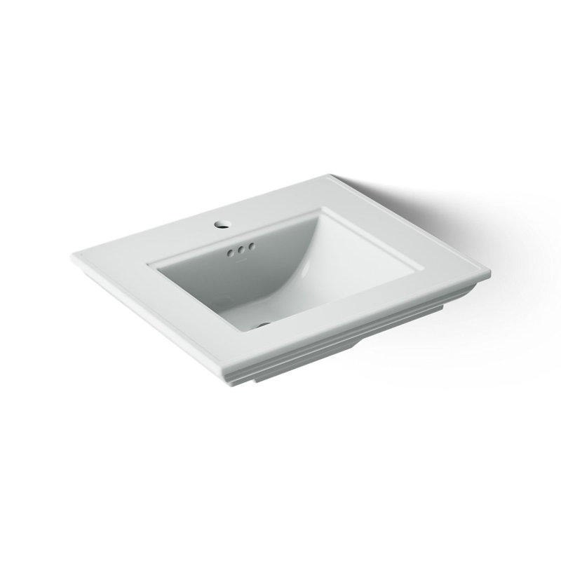 Memoirs® Stately 24" Console Bathroom Sink with Overflow, Ice Gray, Single